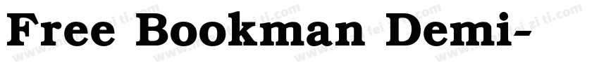 Free Bookman Demi字体转换